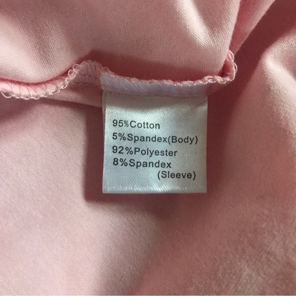 NEW ! Aisew Soft Pink Long Sleeve Top - Size Medium - Picture 12 of 12